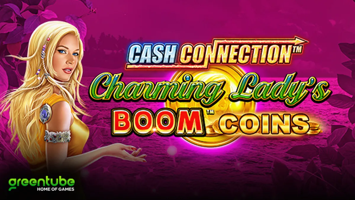 Cash Connection Charming Lady’s Boom Coins slot machine interface